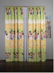 Draperie satin model pentru copii cu Mickey/Minnie Mouse