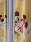 Draperie satin model pentru copii cu Mickey & Minnie Mouse