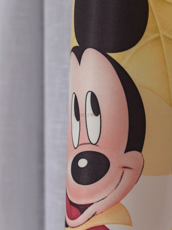 Draperie satin model pentru copii cu Mickey & Minnie Mouse