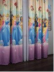 Draperie satin model pentru copii cu printese