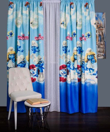 Draperie satin model pentru copii Draperie satin model pentru copii
