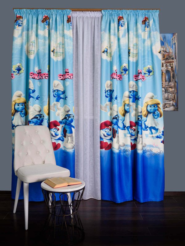 Draperie satin model pentru copii