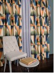 Draperie satin model romburi, multicolor