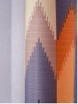Draperie satin model zig-zag, multicolor