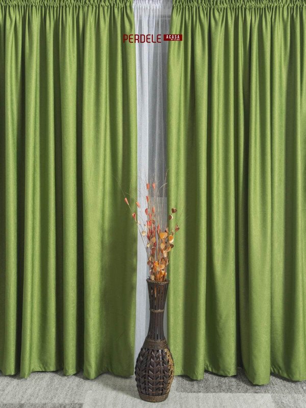 Draperie soft verde