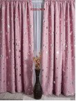 Draperie stelute imprimate,roz
