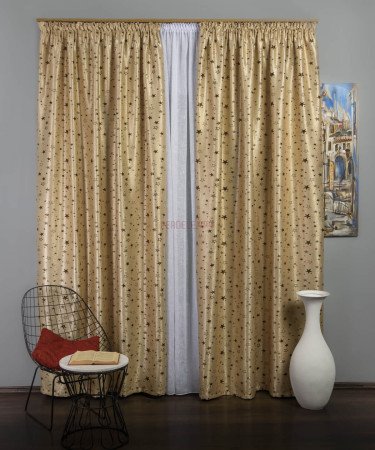 Draperie stelute maro Draperie stelute maro