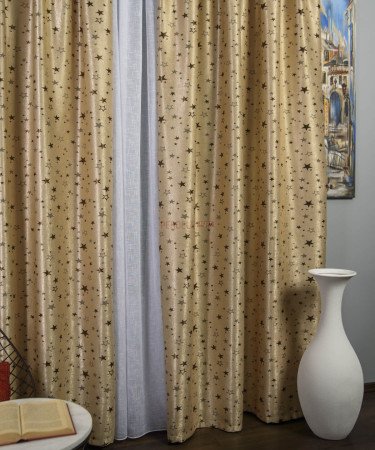 Draperie stelute maro Draperie stelute maro