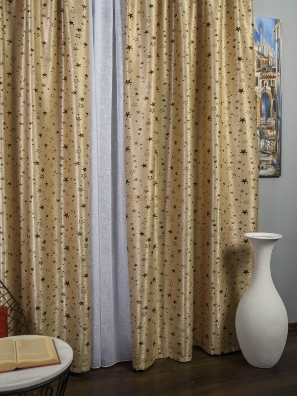 Draperie stelute maro