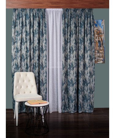 draperie tafta albastru/auriu/argintiu draperie tafta albastru/auriu/argintiu