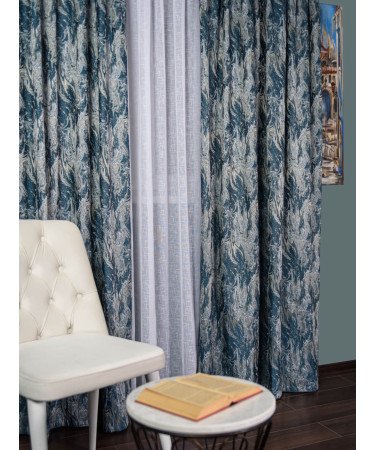 draperie tafta albastru/auriu/argintiu draperie tafta albastru/auriu/argintiu