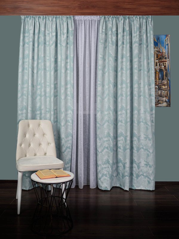 draperie tafta bleu/alb draperie tafta bleu/alb