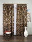 Draperie tafta wenge, auriu