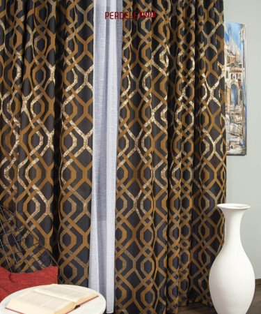 Draperie tafta wenge, auriu Draperie tafta wenge, auriu