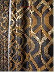 Draperie tafta wenge, auriu