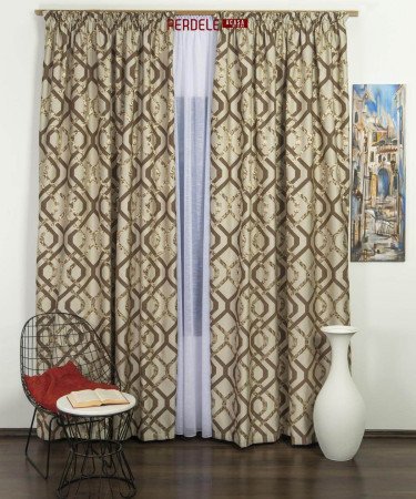 Draperie tafta cappuccino,maro