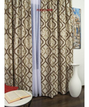 Draperie tafta cappuccino,maro