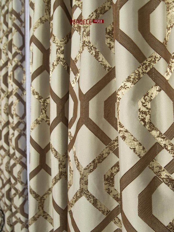 Draperie tafta cappuccino,maro