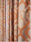 Draperie tafta cappuccino,portocaliu