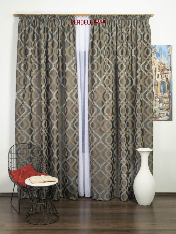 Draperie tafta gri,bej