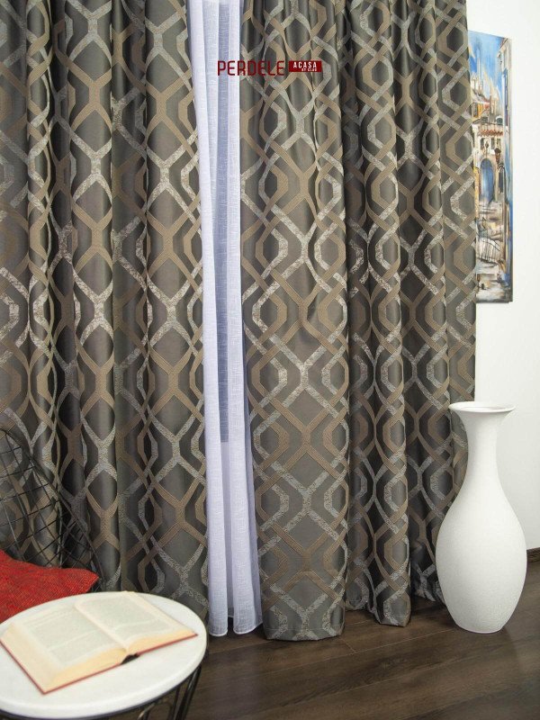 Draperie tafta gri,bej