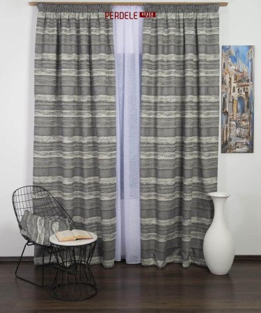 Draperie tafta gri degrade Draperie tafta gri degrade