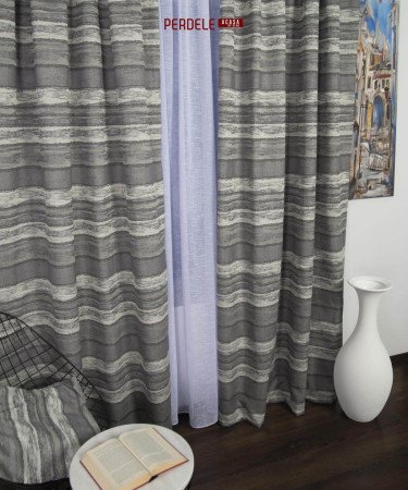Draperie tafta gri degrade Draperie tafta gri degrade