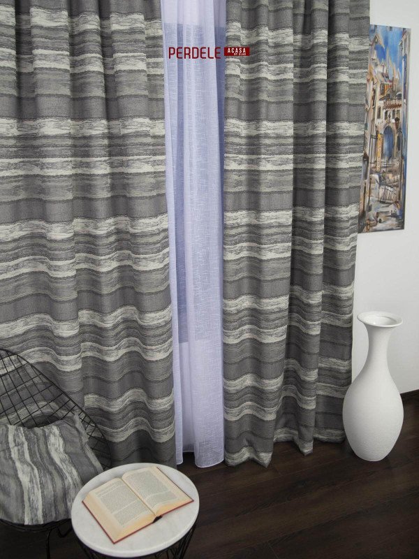 Draperie tafta gri degrade
