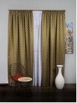 Draperie tafta maro,galben mustar