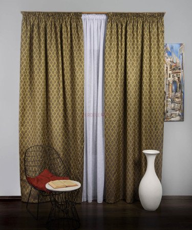Draperie tafta maro,galben mustar Draperie tafta maro,galben mustar