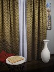 Draperie tafta maro,galben mustar