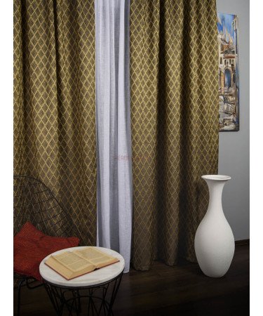 Draperie tafta maro,galben mustar Draperie tafta maro,galben mustar