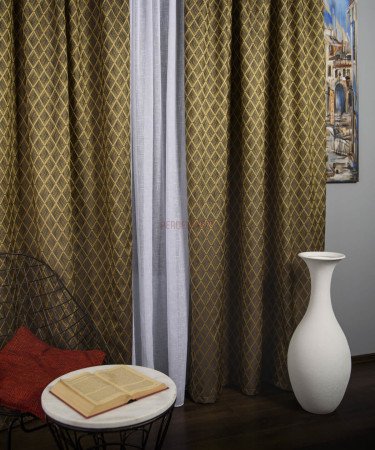 Draperie tafta maro,galben mustar Draperie tafta maro,galben mustar
