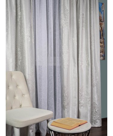 draperie tafta model baroc gri deschis draperie tafta model baroc gri deschis