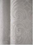 draperie tafta model baroc gri deschis