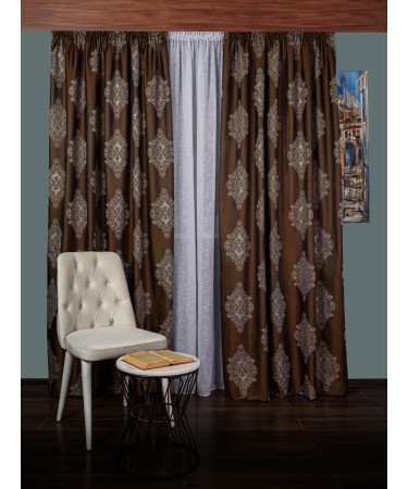 draperie tafta model baroc maro