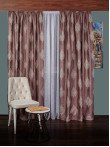 draperie tafta model baroc roz prafuit