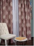 draperie tafta model baroc roz prafuit