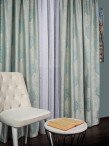 draperie tafta model baroc verde deschis