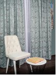 draperie tafta turqoise/gri