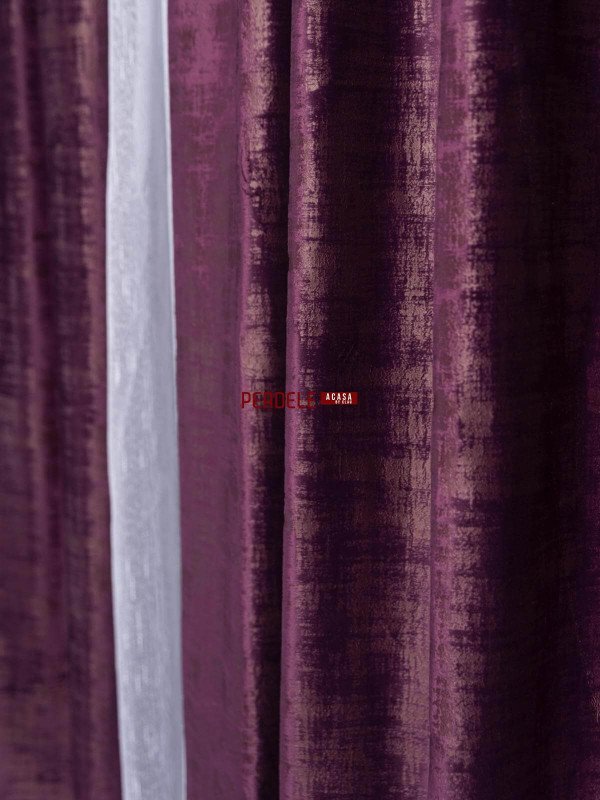 draperie texturata mov