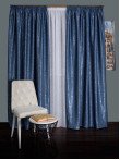 Draperie tip in albastru