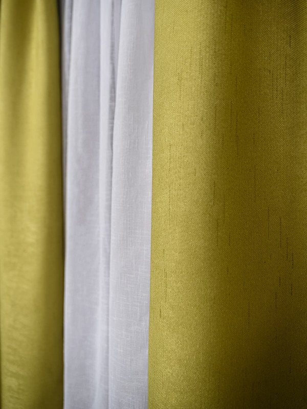 Draperie tip in verde fistic