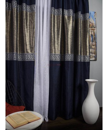 Draperie tip panou albastru argintiu Draperie tip panou albastru argintiu