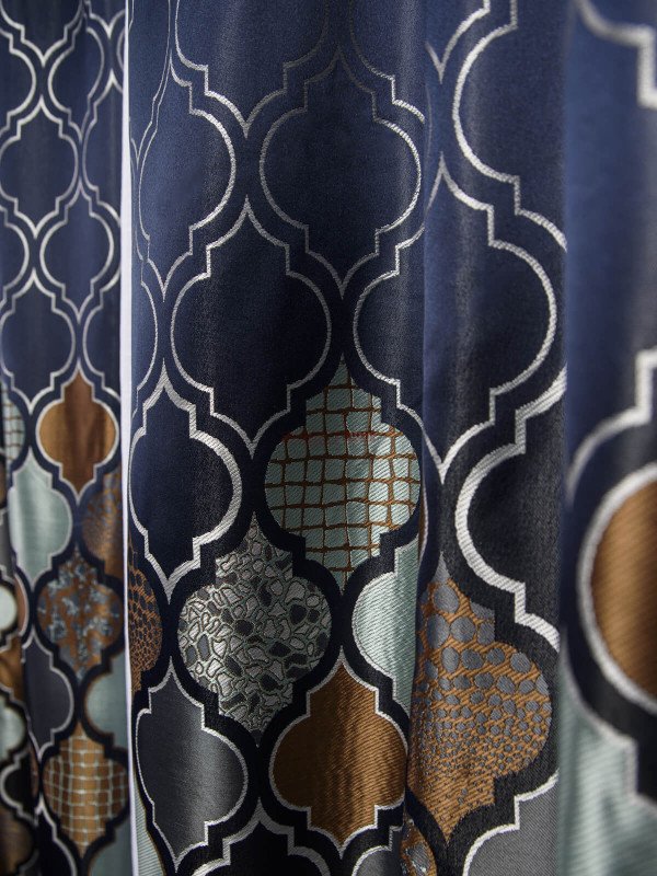 Draperie tip panou albastru,bleu,maro