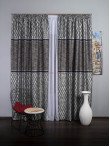 Draperie tip panou argintiu,negru