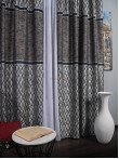 Draperie tip panou argintiu,negru