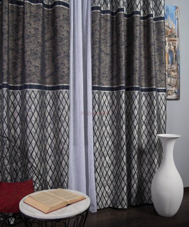 Draperie tip panou argintiu,negru Draperie tip panou argintiu,negru