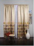 Draperie tip panou auriu,grena,bej