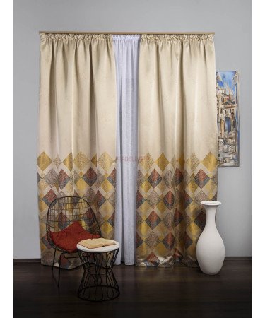 Draperie tip panou auriu,grena,bej Draperie tip panou auriu,grena,bej